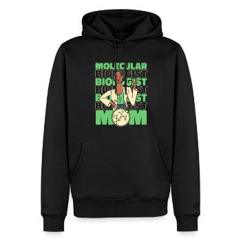 Biology Biologist Mama Molecular Biologist - Men’s Premium Organic Hoodie - black - Front - Nico (187cm)
