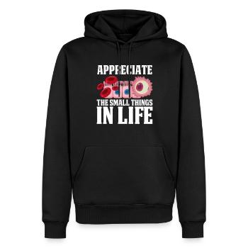 Biology Biologist Comic Molecular Biologist - Men’s Premium Organic Hoodie - black - Front - Nico (187cm)