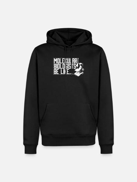 Biology Biologist Microscope Molecular Biologist - Men’s Premium Organic Hoodie - black