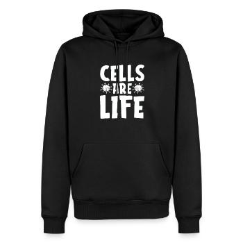Biologie Biologe Zellen Molekularbiologe - Männer Premium Bio Hoodie - Schwarz - Vorne - Nico (187cm)