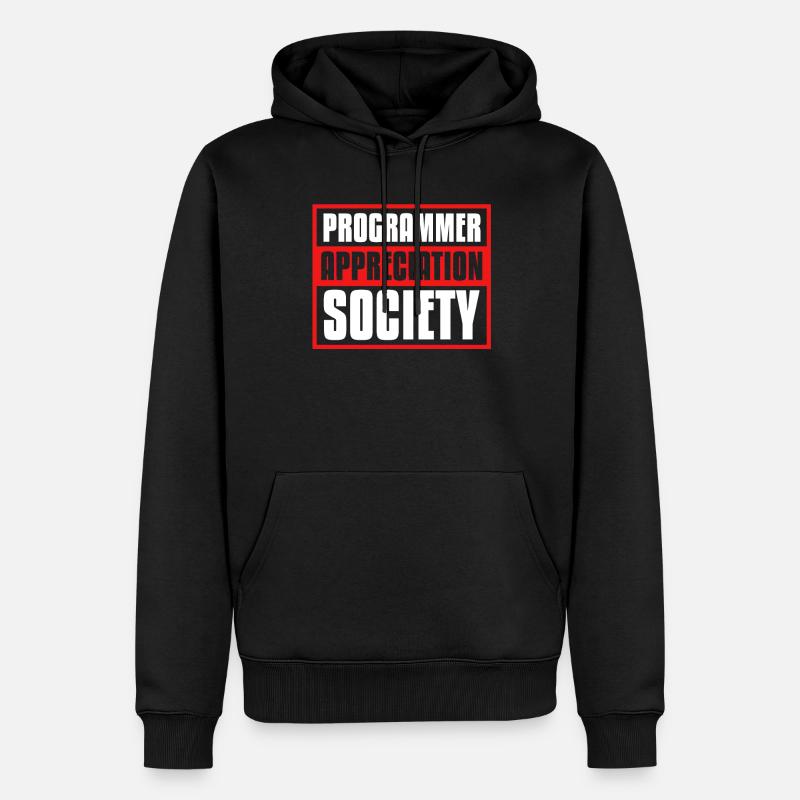 Developer Coder Programmer Society - Men’s Premium Organic Hoodie - black