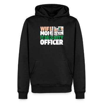 Entwickler Coder Programmierer Mama - Männer Premium Bio Hoodie - Schwarz - Vorne - Nico (187cm)