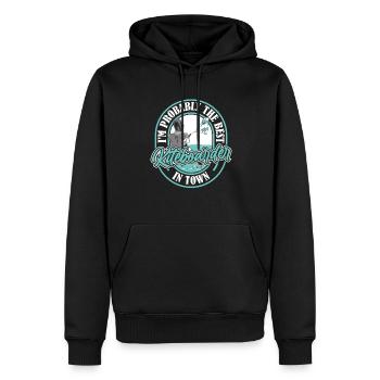 Kitesurfer Kitesurfen Kiten Kitesurf - Sweat à capuche Premium bio Homme - noir - Devant - Nico (187cm)