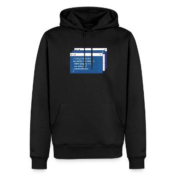 Entwickler Coder Programmierer Vater - Männer Premium Bio Hoodie - Schwarz - Vorne - Nico (187cm)