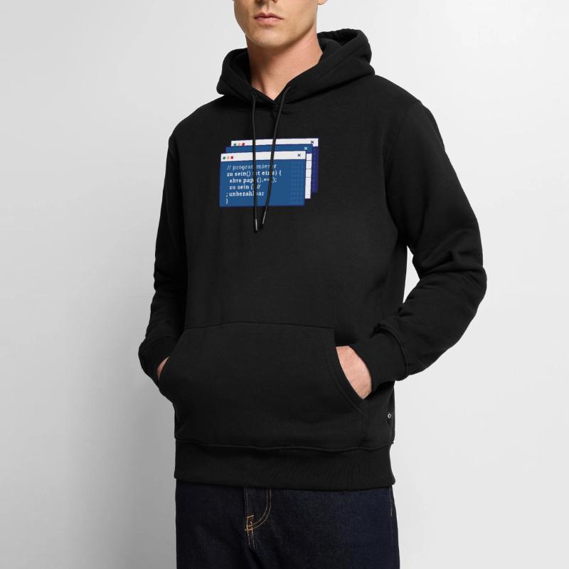 Développeur Coder Programmeur Père Sweat à capuche Premium bio Homme