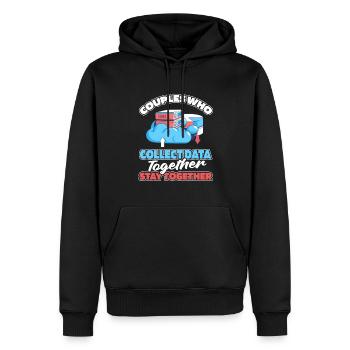 Data Science Data Analyst Paar - Männer Premium Bio Hoodie - Schwarz - Vorne - Nico (187cm)