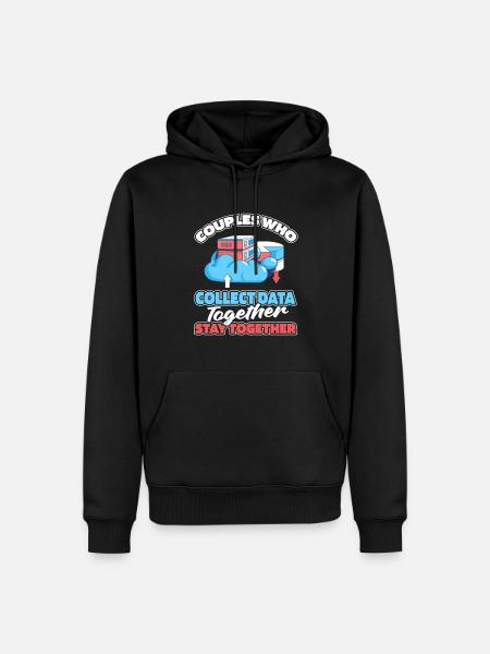 Data Science Data Analyst Paar - Männer Premium Bio Hoodie - Schwarz