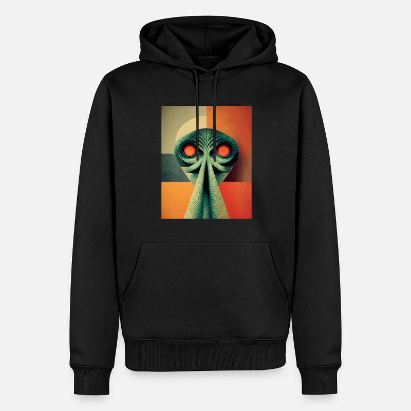 Alinen bauhaus Vintage Style v 01 - Sweat à capuche Premium bio Homme - noir