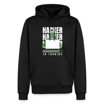 Developer Coder Programmer Hacker - Men’s Premium Organic Hoodie - black - Front - Nico (187cm)