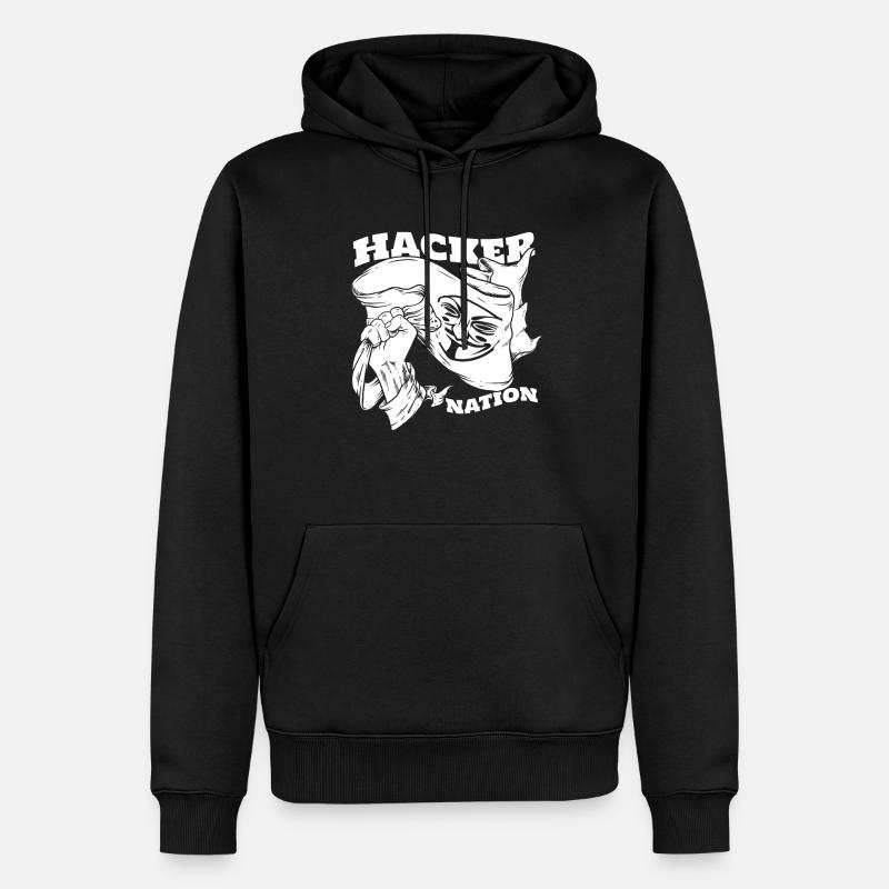 Entwickler Coder Programmierer Hacker - Männer Premium Bio Hoodie - Schwarz