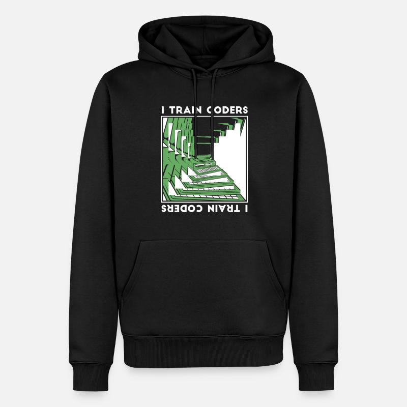 Entwickler Coder Programmierer Codierer - Männer Premium Bio Hoodie - Schwarz