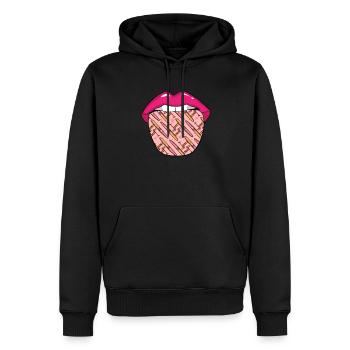 Kitesurfer Kitesurfen Kiten Kitesurfing Zunge - Männer Premium Bio Hoodie - Schwarz - Vorne - Nico (187cm)