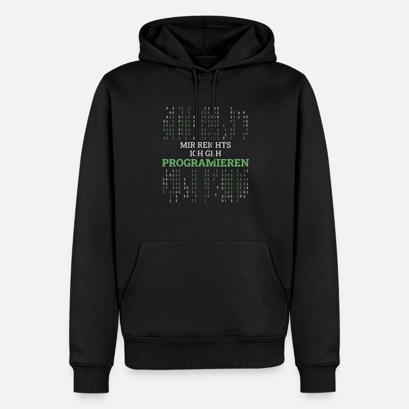 Entwickler Coder Programmierer Lustig - Männer Premium Bio Hoodie - Schwarz