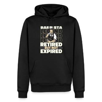 Barista Kaffee Im Ruhestand - Männer Premium Bio Hoodie - Schwarz - Vorne - Nico (187cm)