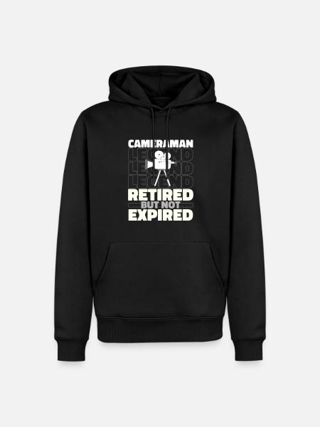 Retired cameraman - Men’s Premium Organic Hoodie - black