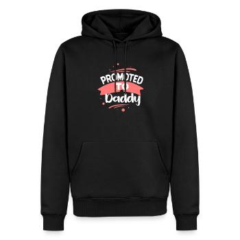 Promu à Daddy Est 2023 - Sweat à capuche Premium bio Homme - noir - Devant - Nico (187cm)