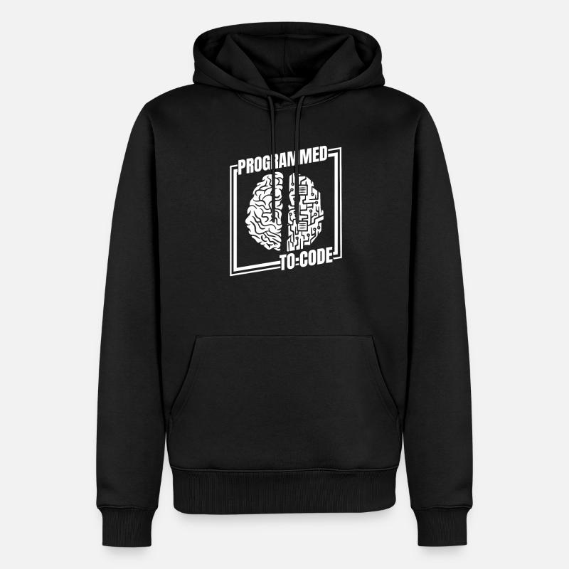 Entwickler Coder Programmierer Witzig - Männer Premium Bio Hoodie - Schwarz