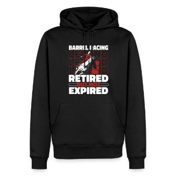 Fassrennen Westernreiten Barrel Racing - Männer Premium Bio Hoodie - Schwarz - Vorne - Nico (187cm)