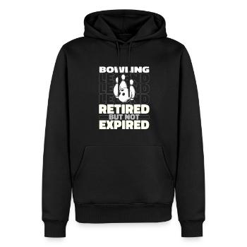 Bowling Bowlen Bowler Im Ruhestand - Männer Premium Bio Hoodie - Schwarz - Vorne - Nico (187cm)
