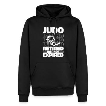 Judoka Im Ruhestand - Männer Premium Bio Hoodie - Schwarz - Vorne - Nico (187cm)