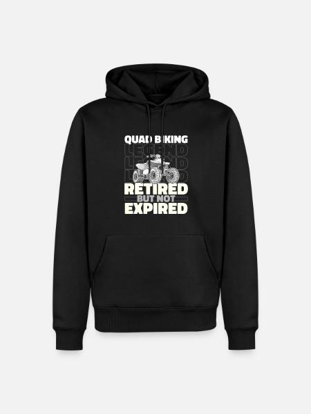 Quad Bike Retired - Men’s Premium Organic Hoodie - black