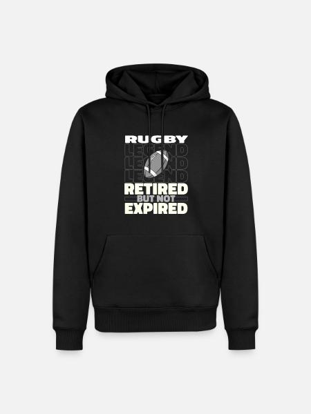 Retired rugby - Men’s Premium Organic Hoodie - black