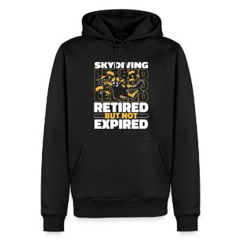 Fallschirmspringer Fallschirmspringen - Männer Premium Bio Hoodie - Schwarz - Vorne - Nico (187cm)