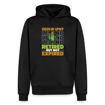 Geographie Geograf Im Ruhestand - Männer Premium Bio Hoodie - Schwarz - Vorne - Nico (187cm)