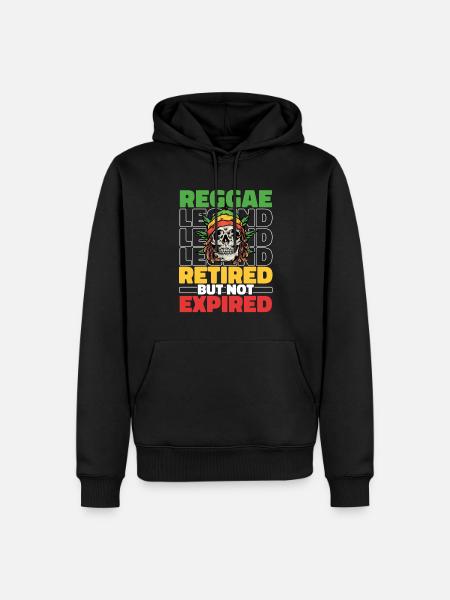 Reggae in retirement - Men’s Premium Organic Hoodie - black