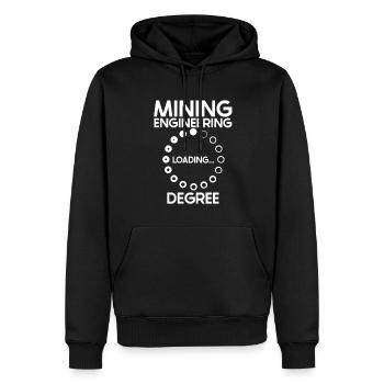 Ingenieur Grad Bergbauingenieur - Männer Premium Bio Hoodie - Schwarz - Vorne - Nico (187cm)