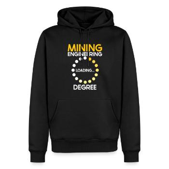 Engineer Witzig Mining Engineer - Men’s Premium Organic Hoodie - black - Front - Nico (187cm)