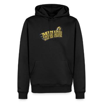Ingénieur Ingénieur Minier - Sweat à capuche Premium bio Homme - noir - Devant - Nico (187cm)