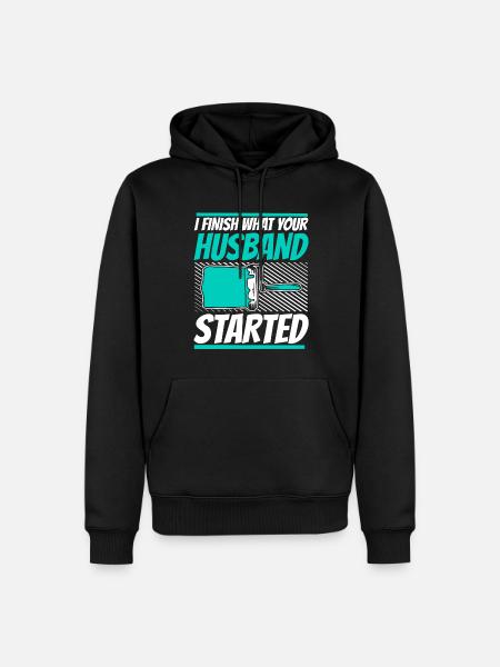 Painter Varnisher Funny - Men’s Premium Organic Hoodie - black