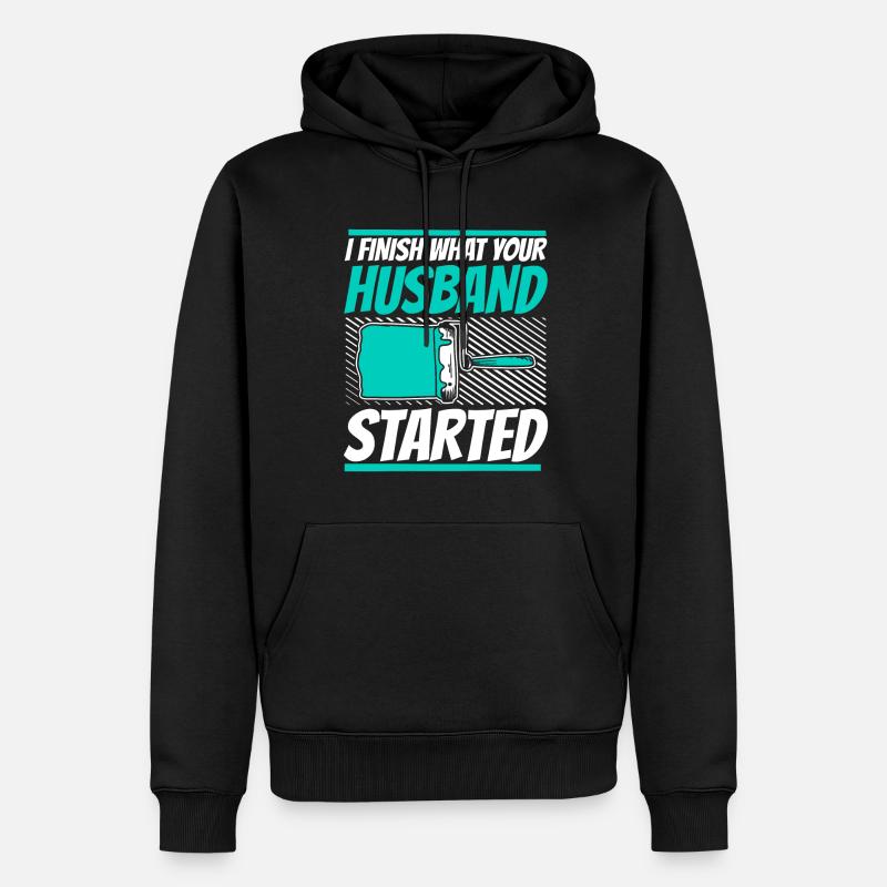 Maler Lackierer Witzig - Männer Premium Bio Hoodie - Schwarz