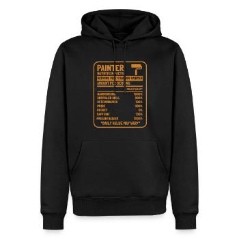 Maler Lackierer Hart Arbeitend - Männer Premium Bio Hoodie - Schwarz - Vorne - Nico (187cm)