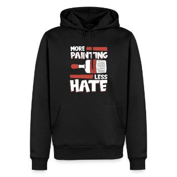 Maler Lackierer Kalt - Männer Premium Bio Hoodie - Schwarz - Vorne - Nico (187cm)
