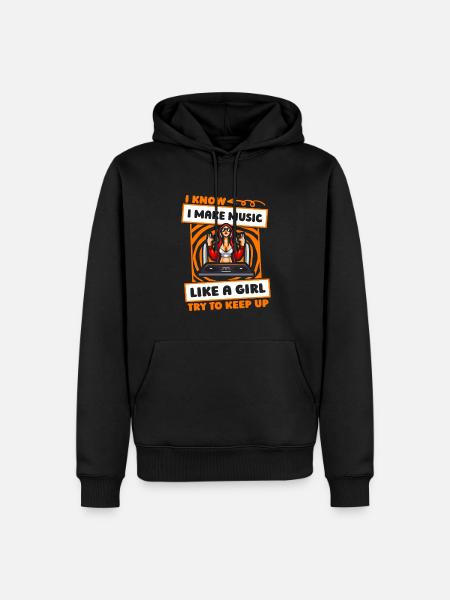 Tontechniker Toningenieur Mädchen - Männer Premium Bio Hoodie - Schwarz
