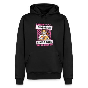 Tierarzthelfer Tierarzthelferin Mädchen - Männer Premium Bio Hoodie - Schwarz - Vorne - Nico (187cm)