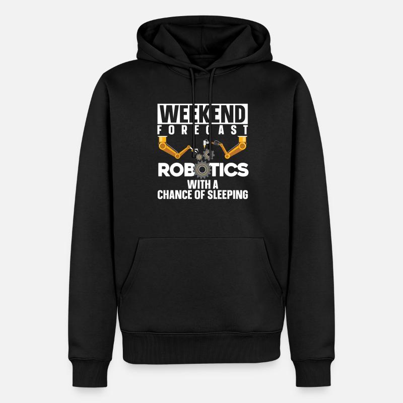 Robotik Ai Roboter Witzig - Männer Premium Bio Hoodie - Schwarz