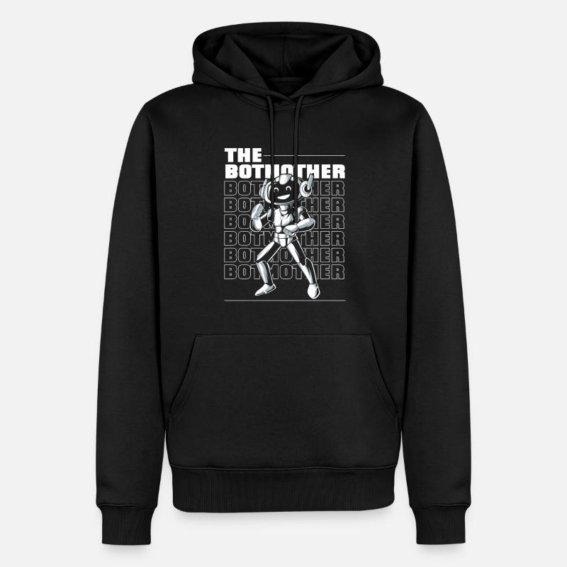 Robotik Ai Roboter Mutter - Männer Premium Bio Hoodie - Schwarz