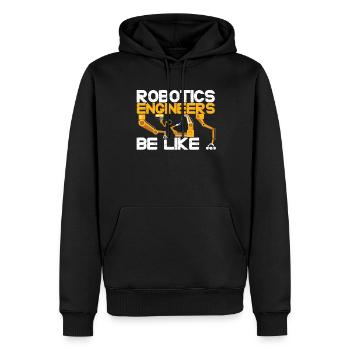 Robotique Ai Robot Drôle - Sweat à capuche Premium bio Homme - noir - Devant - Nico (187cm)