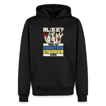 Robotique Ai Robot Drôle - Sweat à capuche Premium bio Homme - noir - Devant - Nico (187cm)