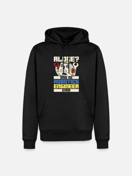 Robotics Ai Robot Funny - Men’s Premium Organic Hoodie - black