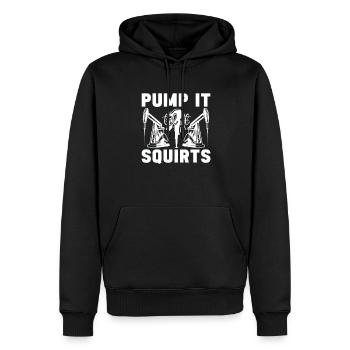 Pulvérisations de plates-formes pétrolières pour champs pétrolifères - Sweat à capuche Premium bio Homme - noir - Devant - Nico (187cm)