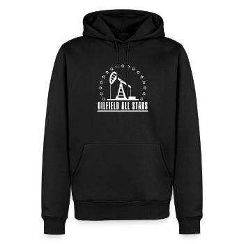 Plate-forme pétrolière du champ pétrolifère Stern - Sweat à capuche Premium bio Homme - noir - Devant - Nico (187cm)