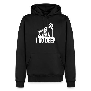Ölfeld Bohrinsel Pumpe - Männer Premium Bio Hoodie - Schwarz - Vorne - Nico (187cm)