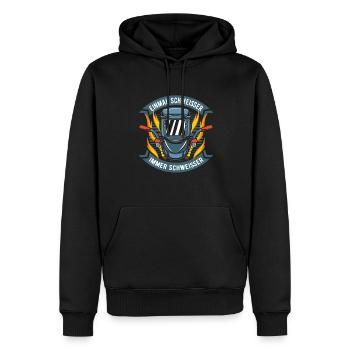 Schweißer Schlosser Cool Schweier - Männer Premium Bio Hoodie - Schwarz - Vorne - Nico (187cm)