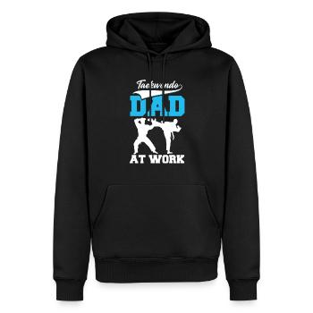 Taekwondo Vater Taekwondo Vater - Männer Premium Bio Hoodie - Schwarz - Vorne - Nico (187cm)