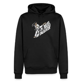 Taekwondo Père Taekwondo - Sweat à capuche Premium bio Homme - noir - Devant - Nico (187cm)