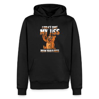 Grizzly Bear Brown Bear - Men’s Premium Organic Hoodie - black - Front - Nico (187cm)